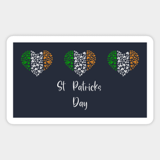 St Patricks Day Heart Design Magnet